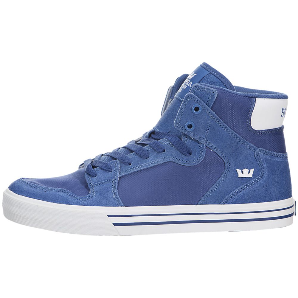 Baskets Montantes Supra Vaider Bleu Royal/White Homme | KNK-54987550